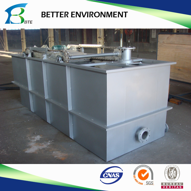 Industrial wastewater treatment facility aeration basins and clarifiers